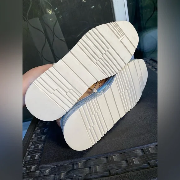 New Women’s leather platform shoe - multi color US7 - Picture 3 of 8